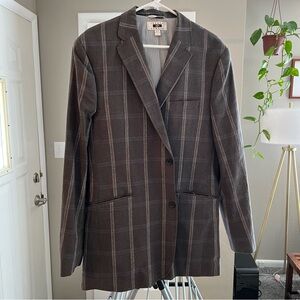 Joseph Abboud plaid blazer. XLT. Gray/blue.